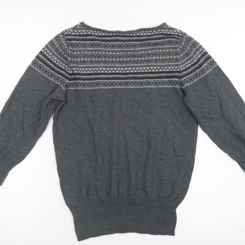 NEXT Womens Grey  Knit Pullover Jumper Size 10