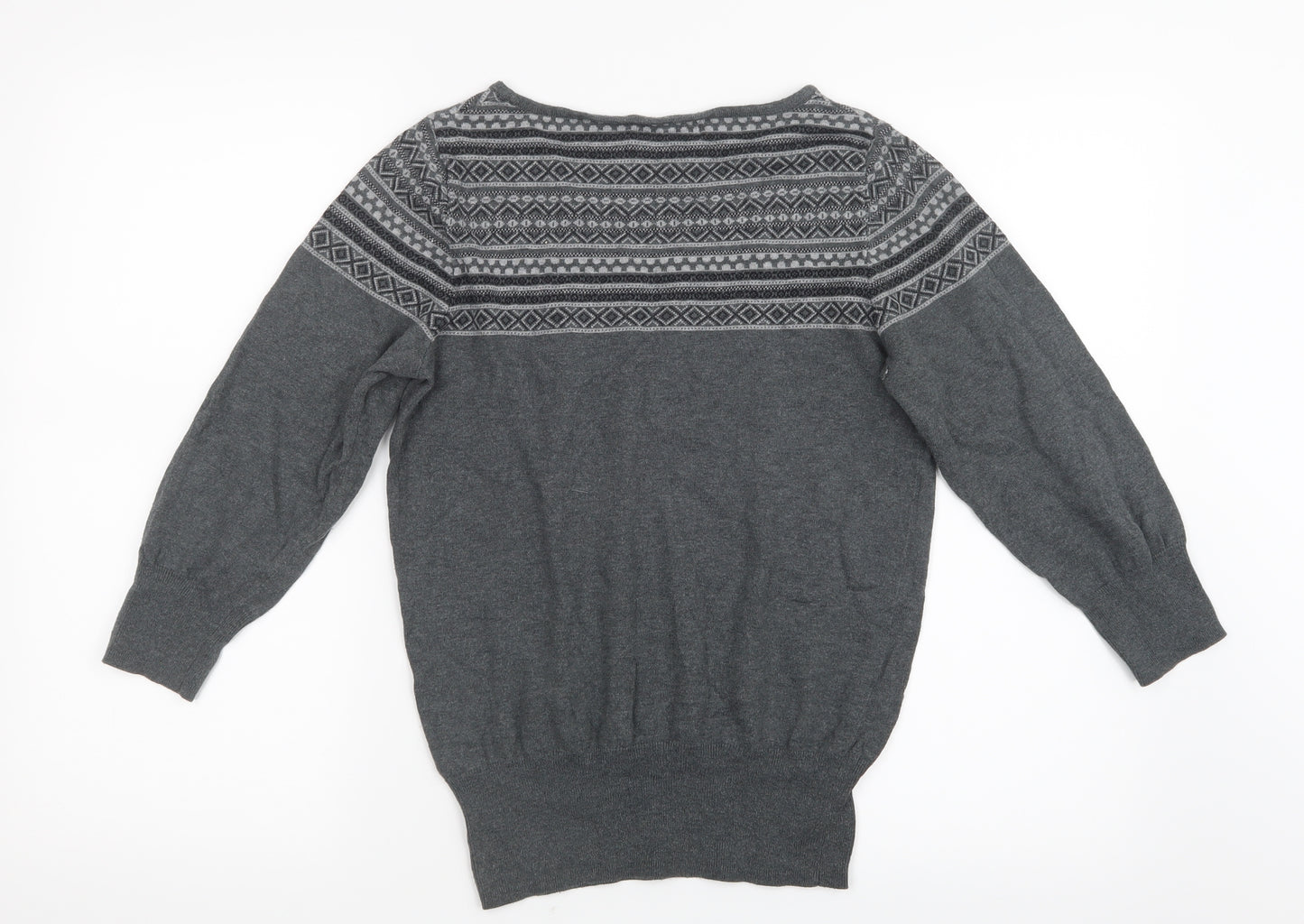 NEXT Womens Grey  Knit Pullover Jumper Size 10