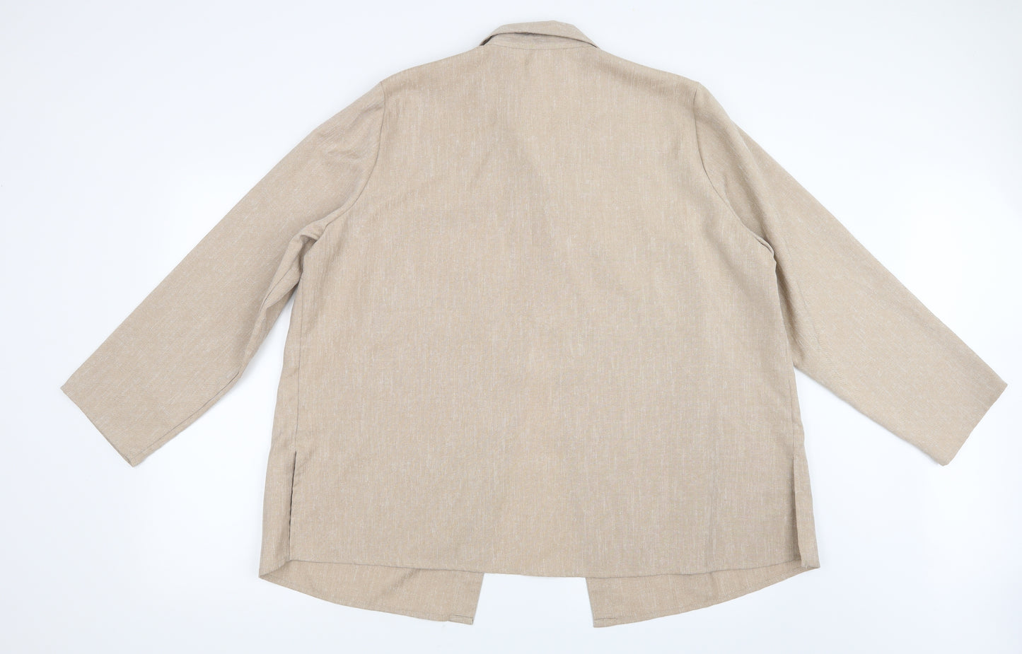 Daxon Womens Beige   Basic Button-Up Size 24