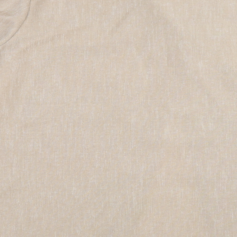 Daxon Womens Beige   Basic Button-Up Size 24
