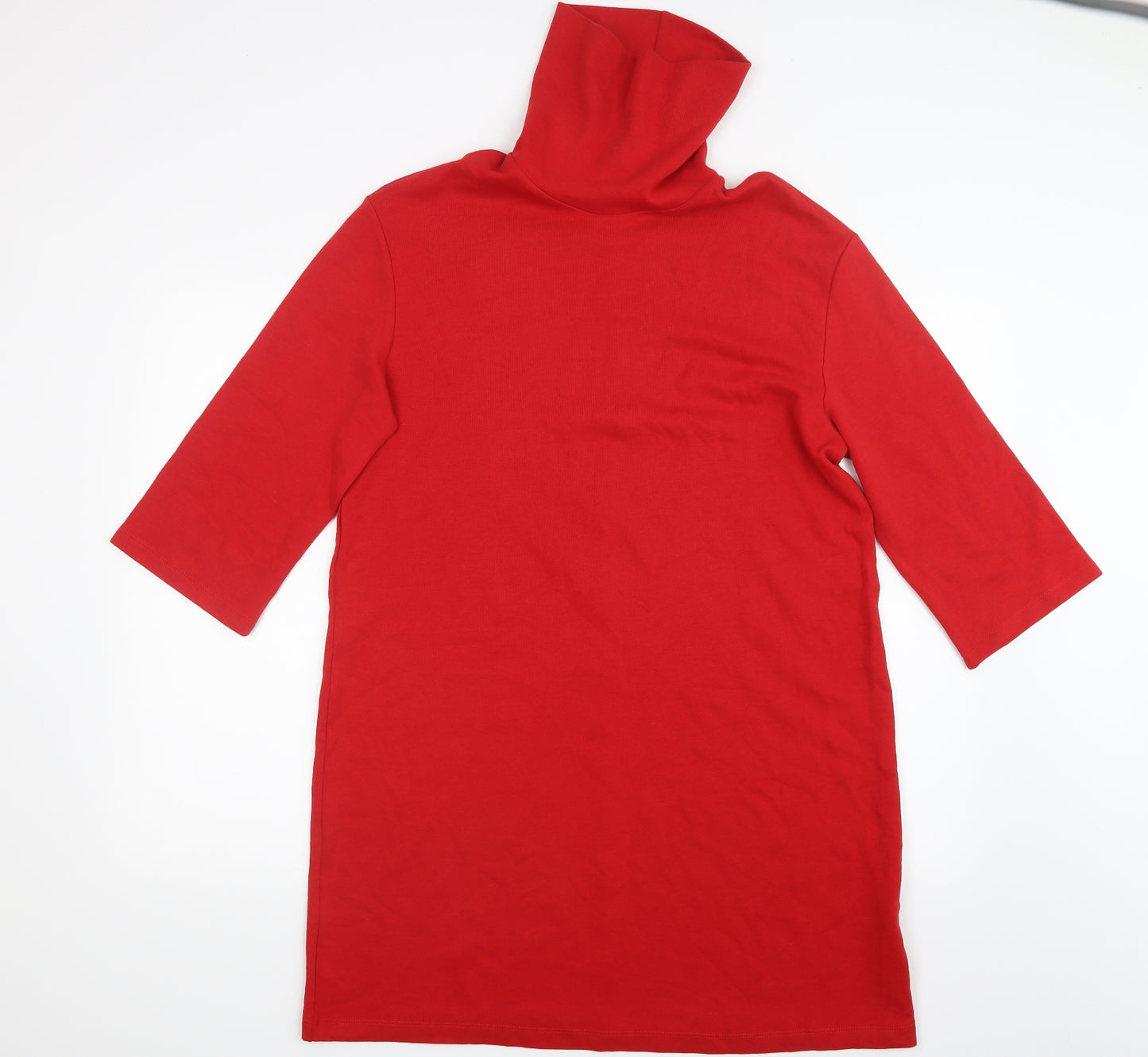 Zara Womens Red   Shirt Dress  Size M