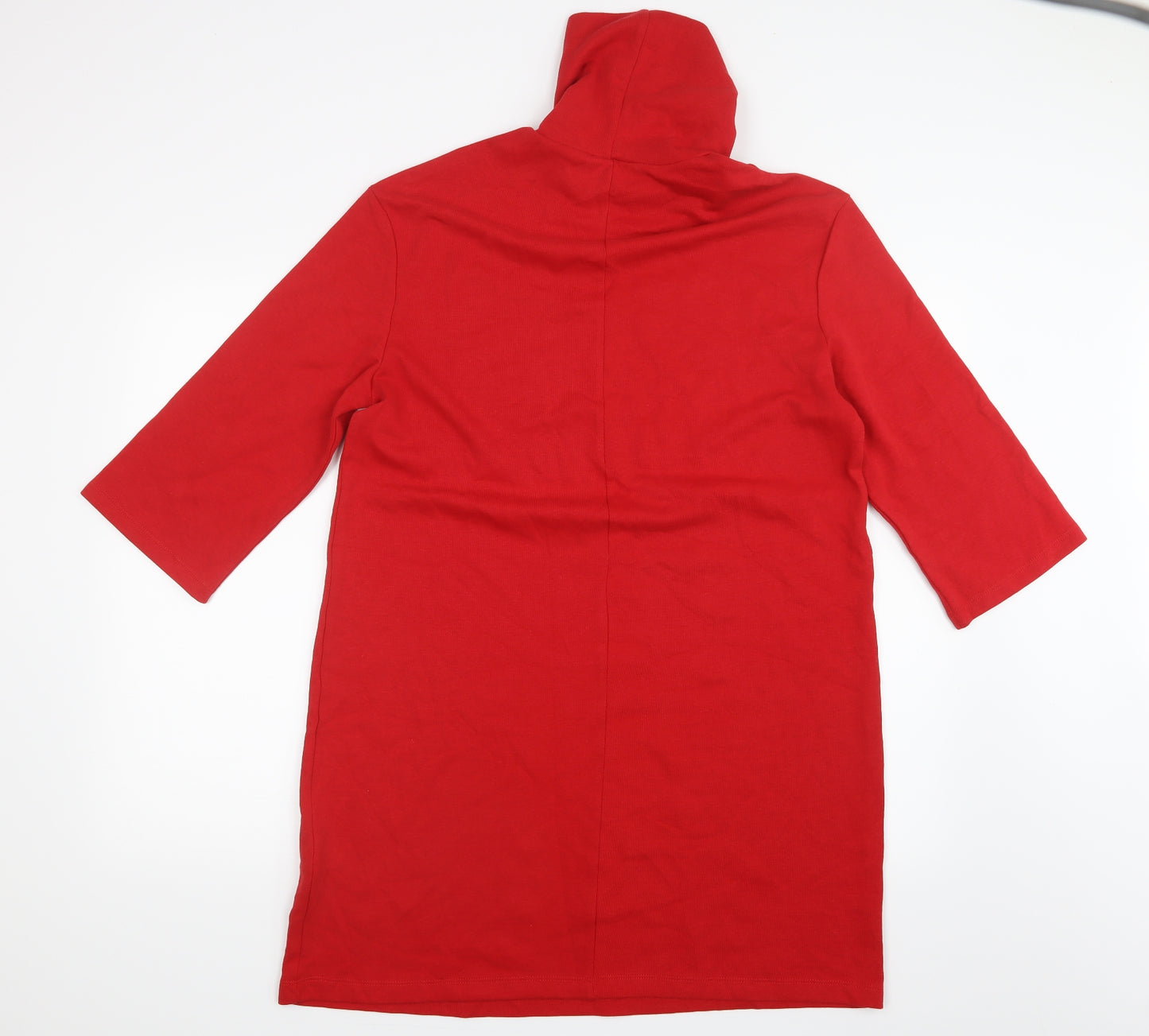 Zara Womens Red   Shirt Dress  Size M