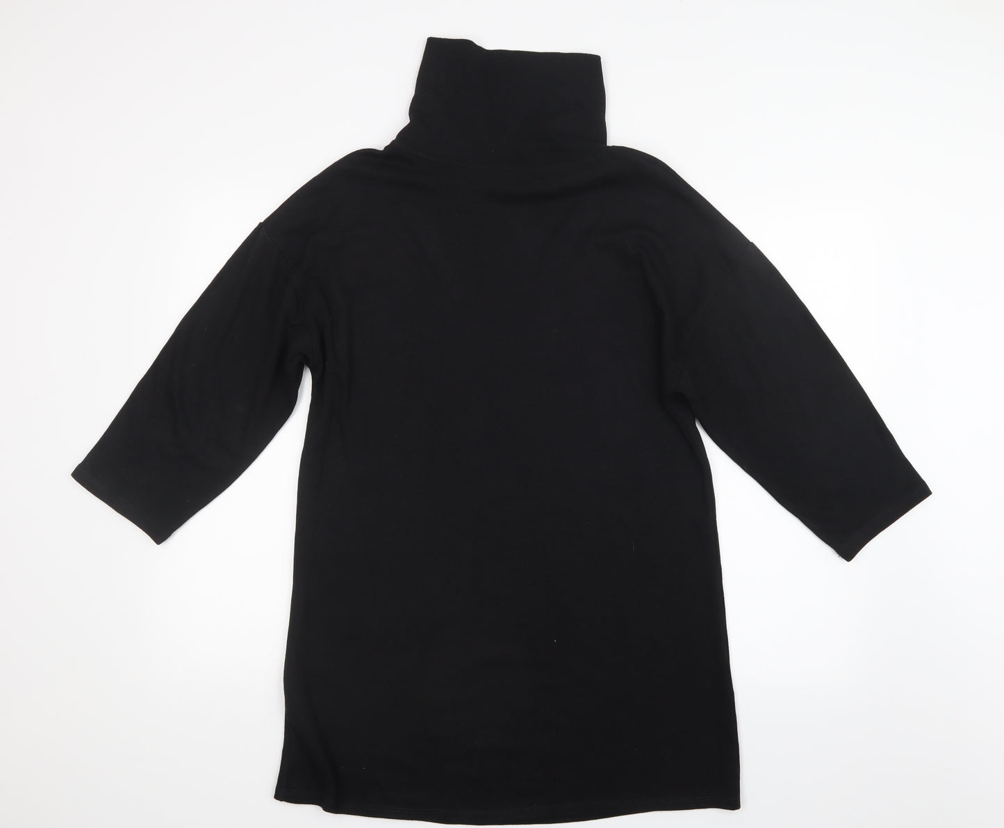 George Womens Black   Basic T-Shirt Size M  - Long