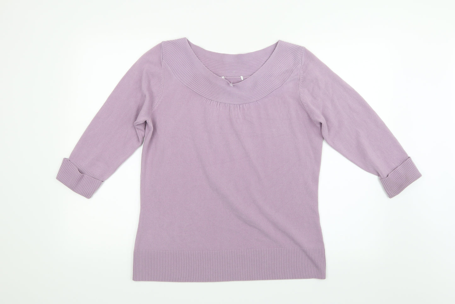 Marks and Spencer Womens Purple  Knit Pullover Jumper Size 16