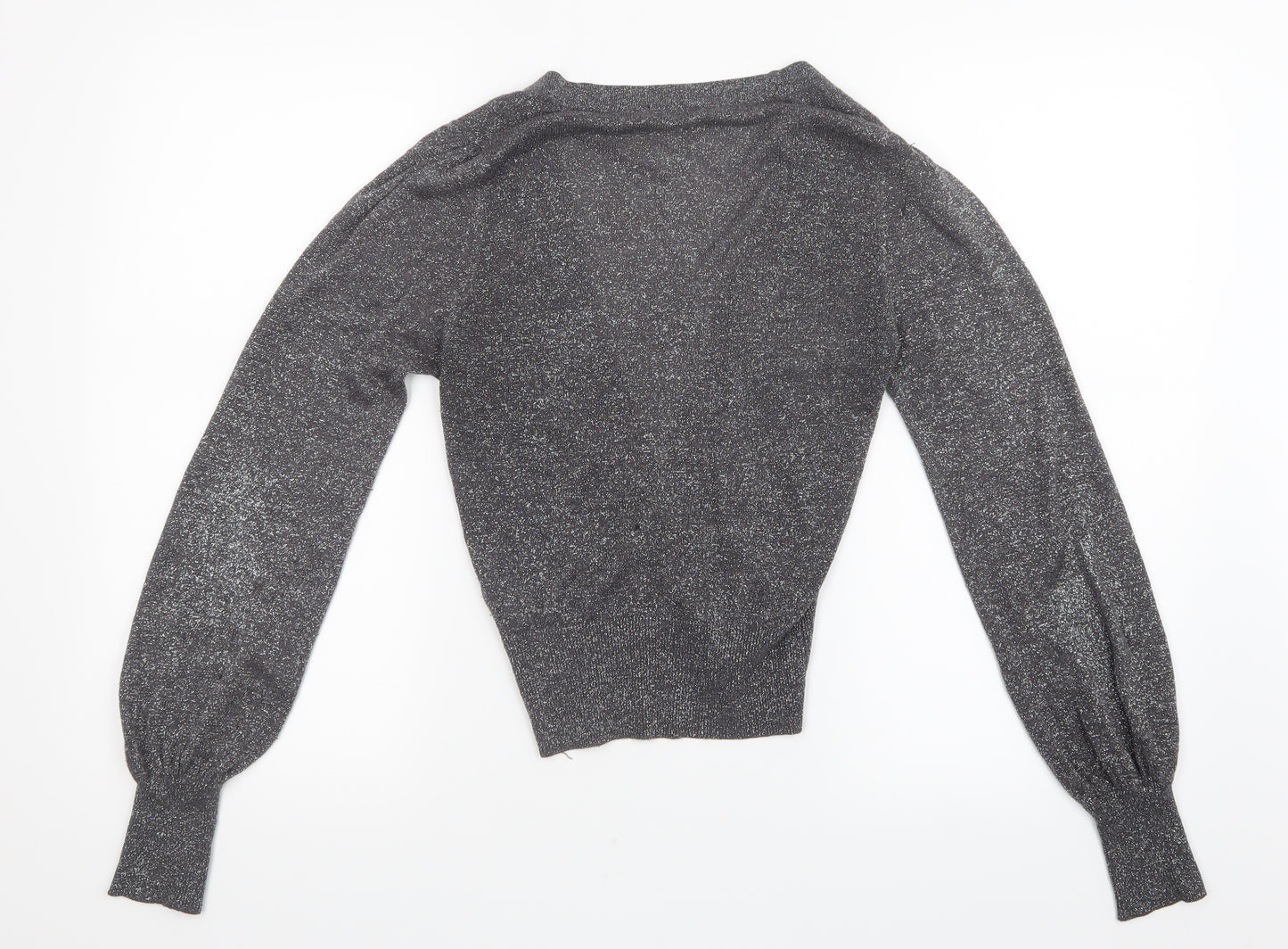 Atmosphere Womens Silver  Knit Cardigan Jumper Size 10