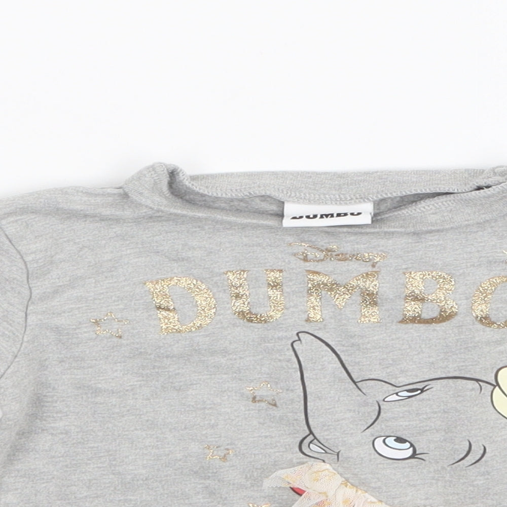 Disney Girls Grey   Pullover Jumper Size 2-3 Years  - Dumbo