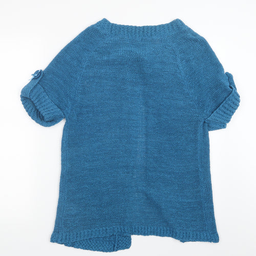 Aimee Womens Blue  Knit Cardigan Jumper Size S
