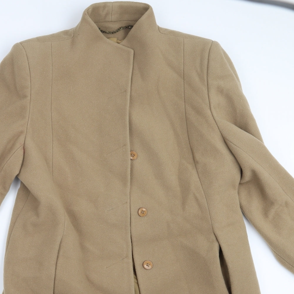 Berkertex Womens Beige   Pea Coat Jacket Size 14