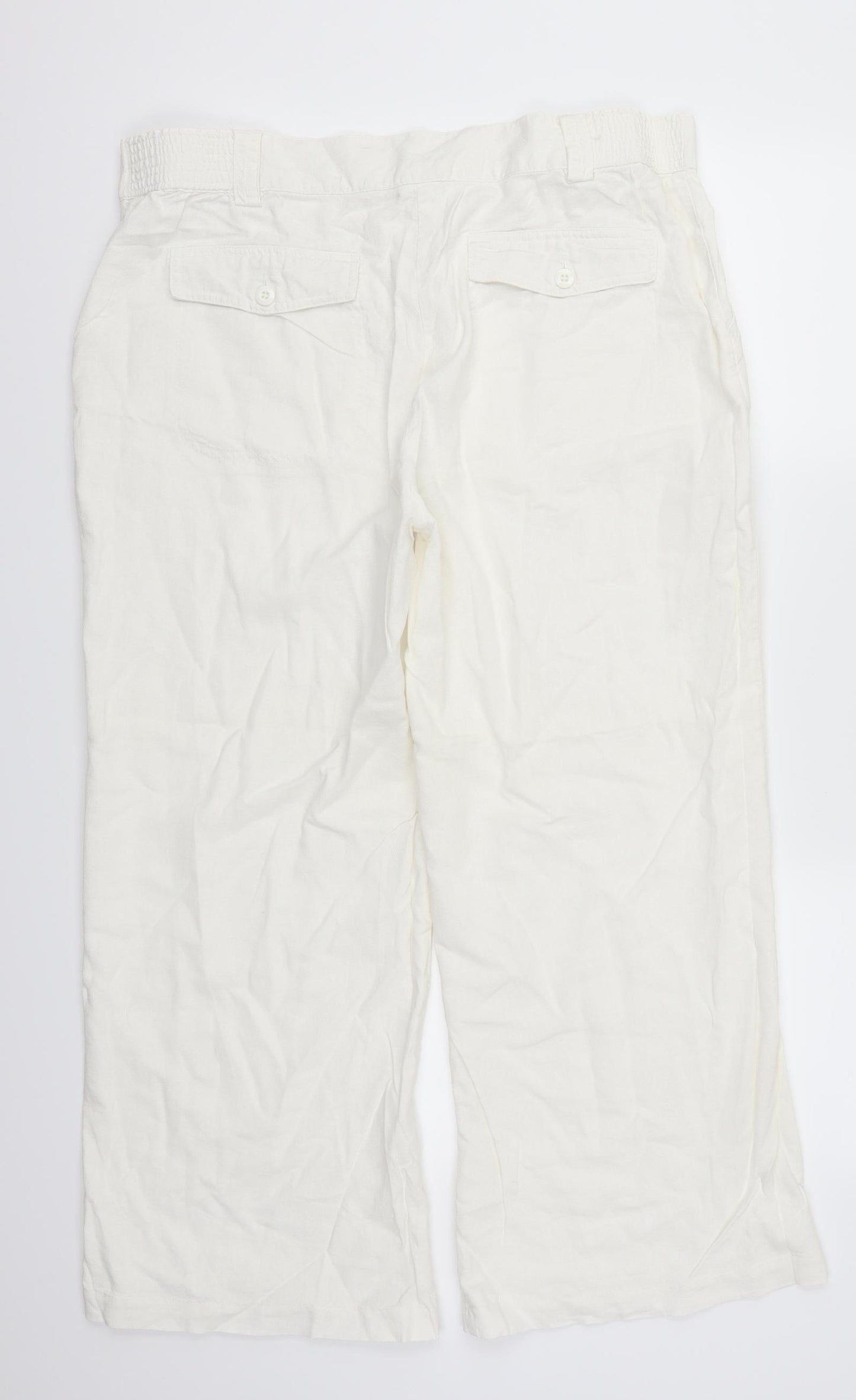 Ethel Austin Womens White   Trousers  Size 18 L26 in