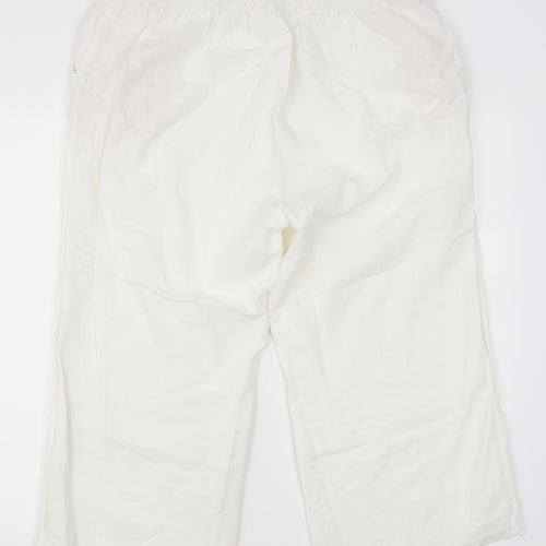 Bonmarché Womens White   Trousers  Size 18 L20 in