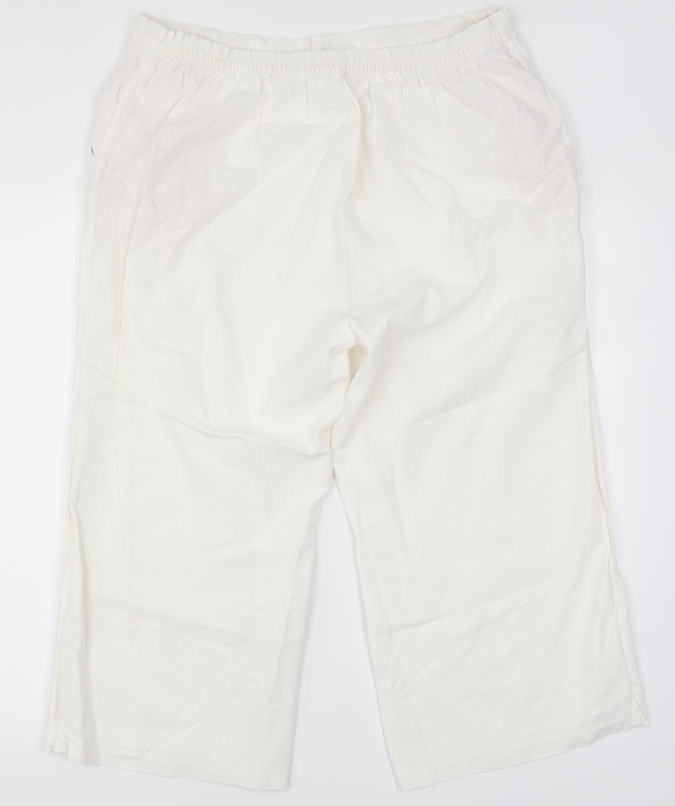 Bonmarché Womens White   Trousers  Size 18 L20 in