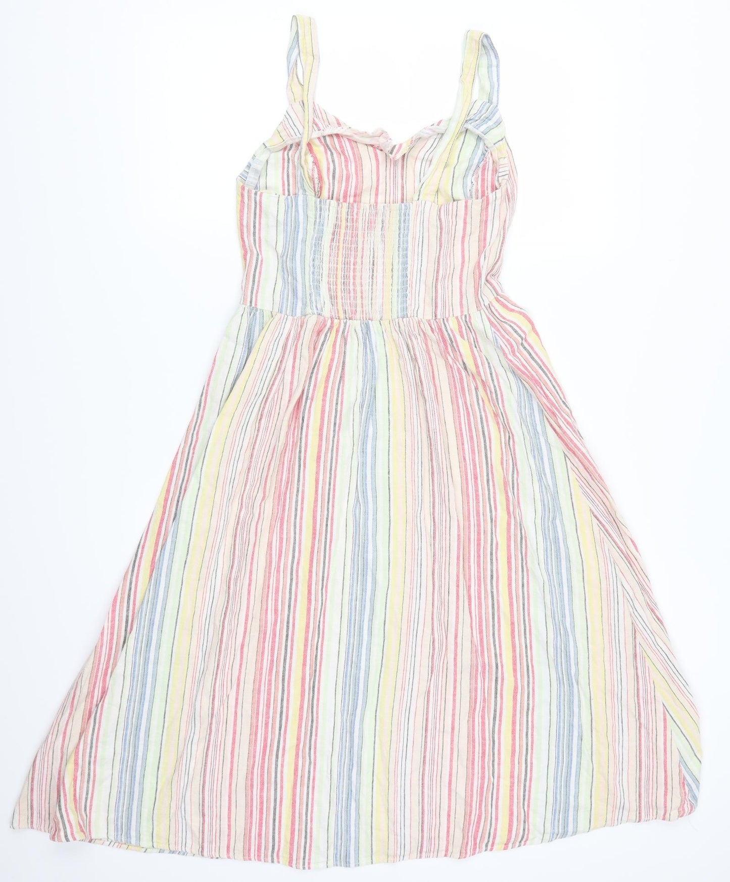 New Look Womens Multicoloured Striped  A-Line  Size 8