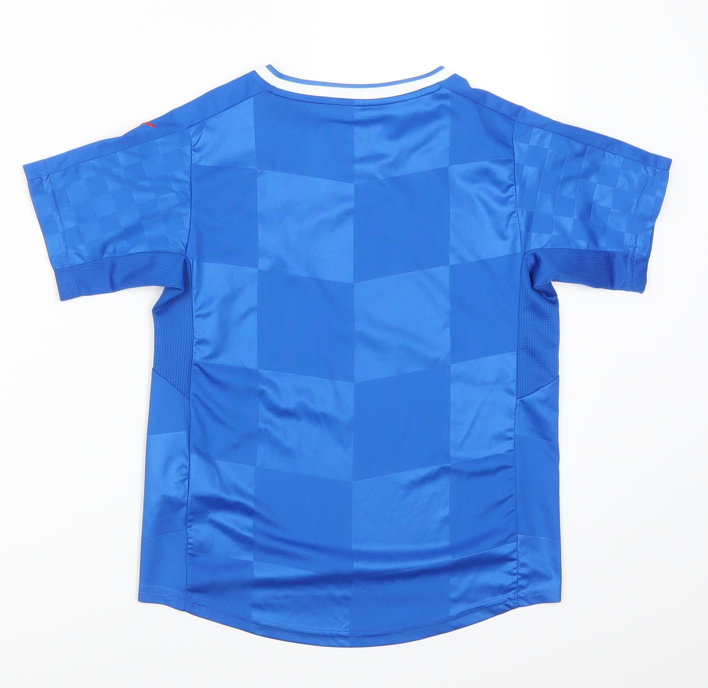PUMA Boys Blue Geometric  Basic T-Shirt Size 10 Years