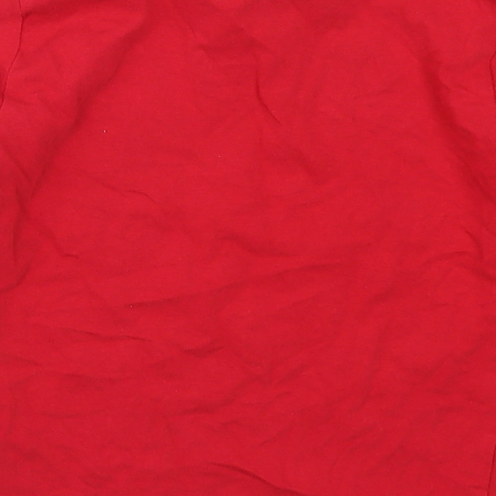 Primark Boys Red   Basic T-Shirt Size 4-5 Years  - I am the Future Robot