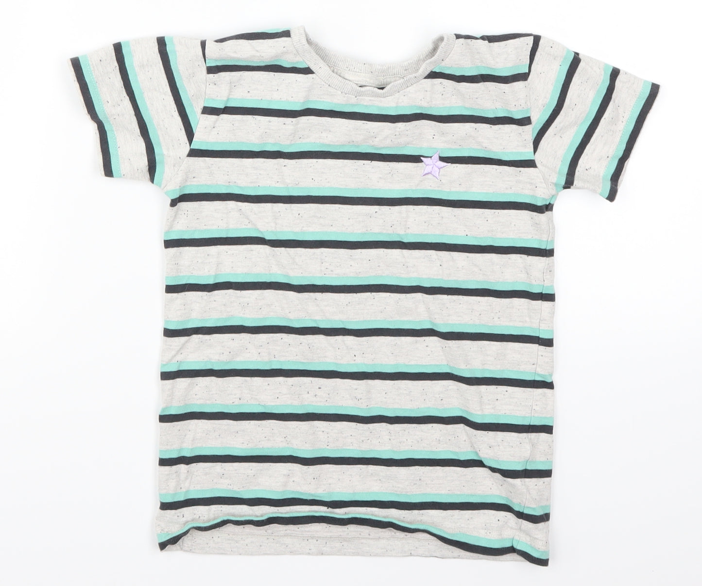 NEXT Boys Blue Striped  Basic T-Shirt Size 5-6 Years