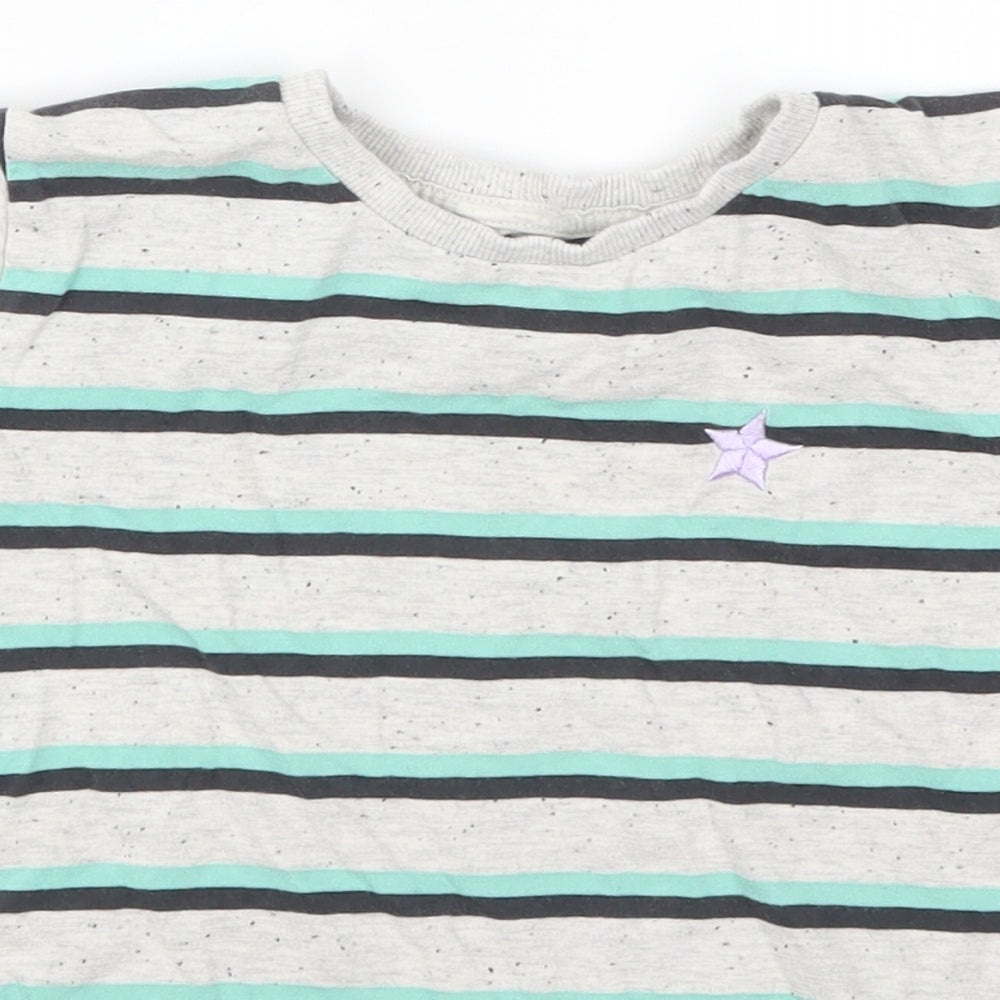 NEXT Boys Blue Striped  Basic T-Shirt Size 5-6 Years