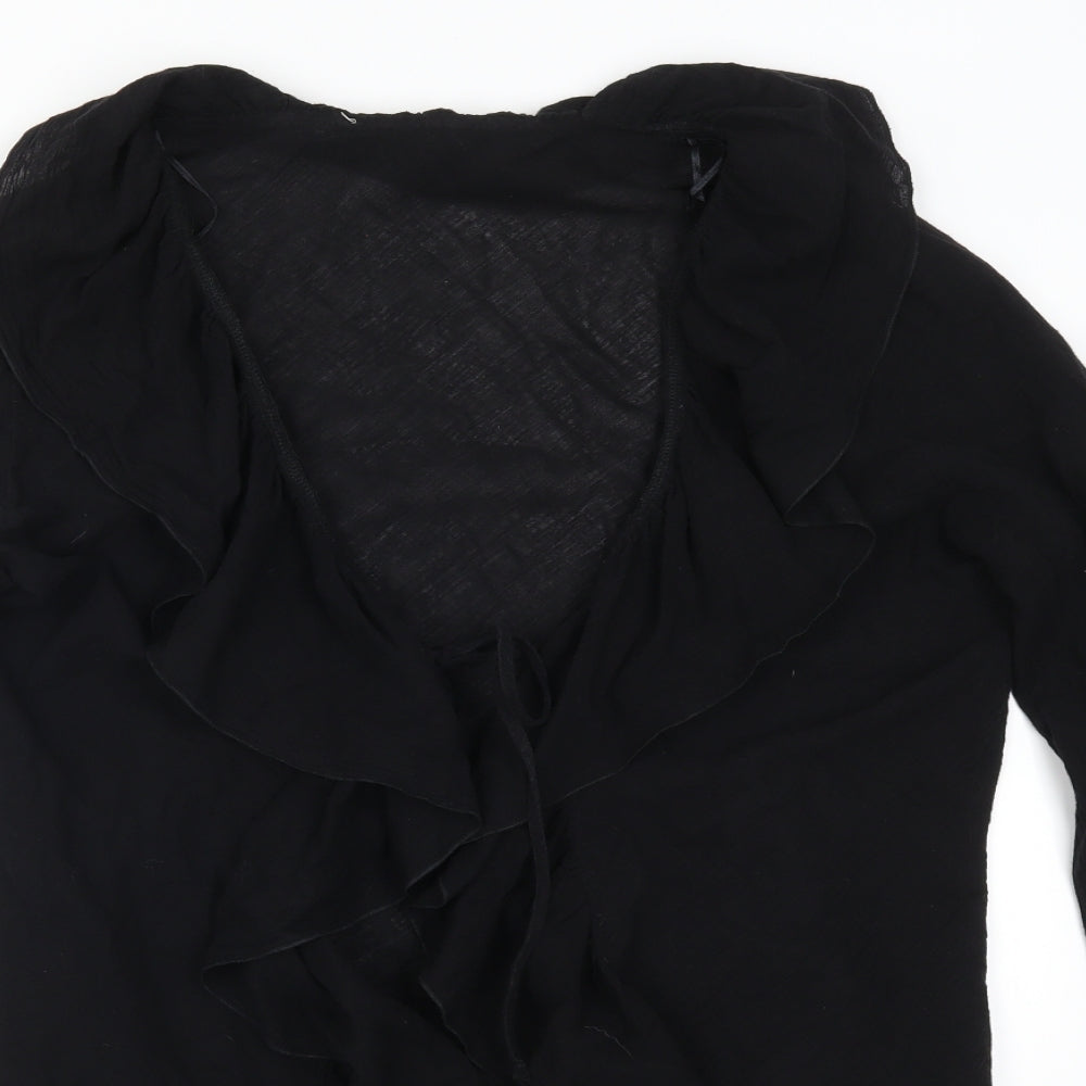 Preworn Womens Black   Cardigan Jumper Size 14