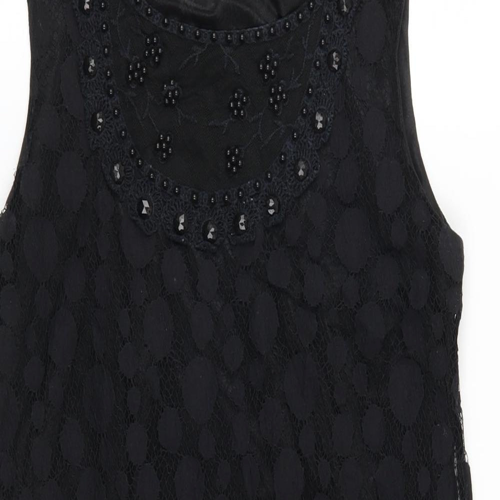 Pussycat Womens Black  Lace A-Line  Size M