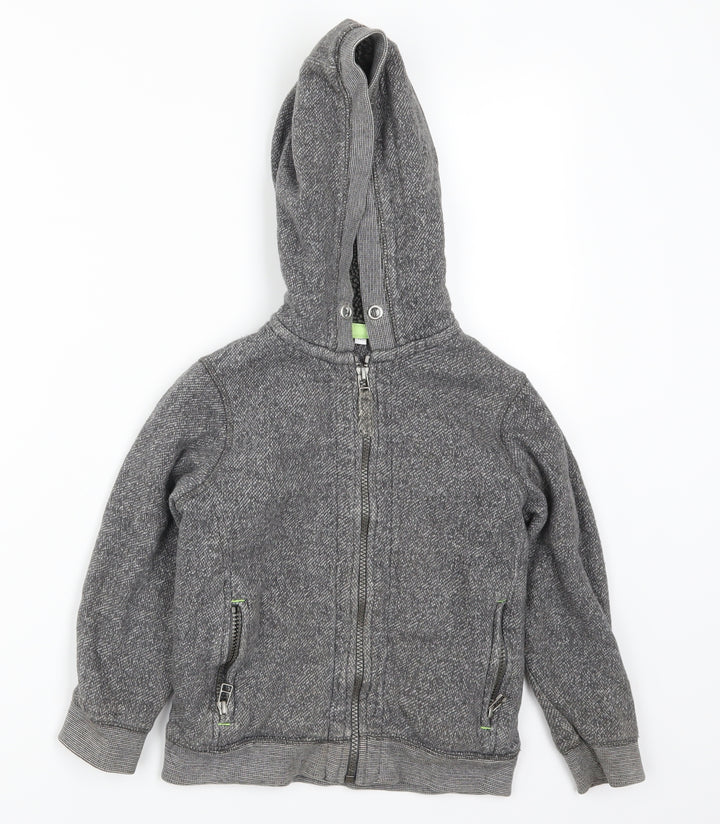 Marks and Spencer Girls Grey Full Zip Hoodie Size 5-6 Years