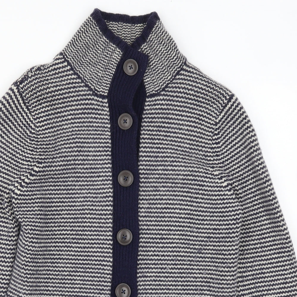 Boden Womens Blue Striped  Cardigan Jumper Size M
