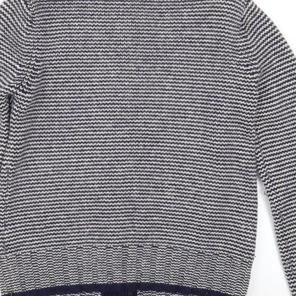 Boden Womens Blue Striped  Cardigan Jumper Size M