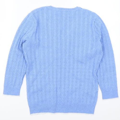 Laura Ashley Womens Blue   Pullover Jumper Size 8