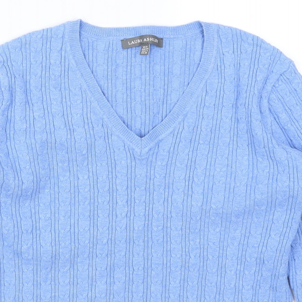 Laura Ashley Womens Blue   Pullover Jumper Size 8