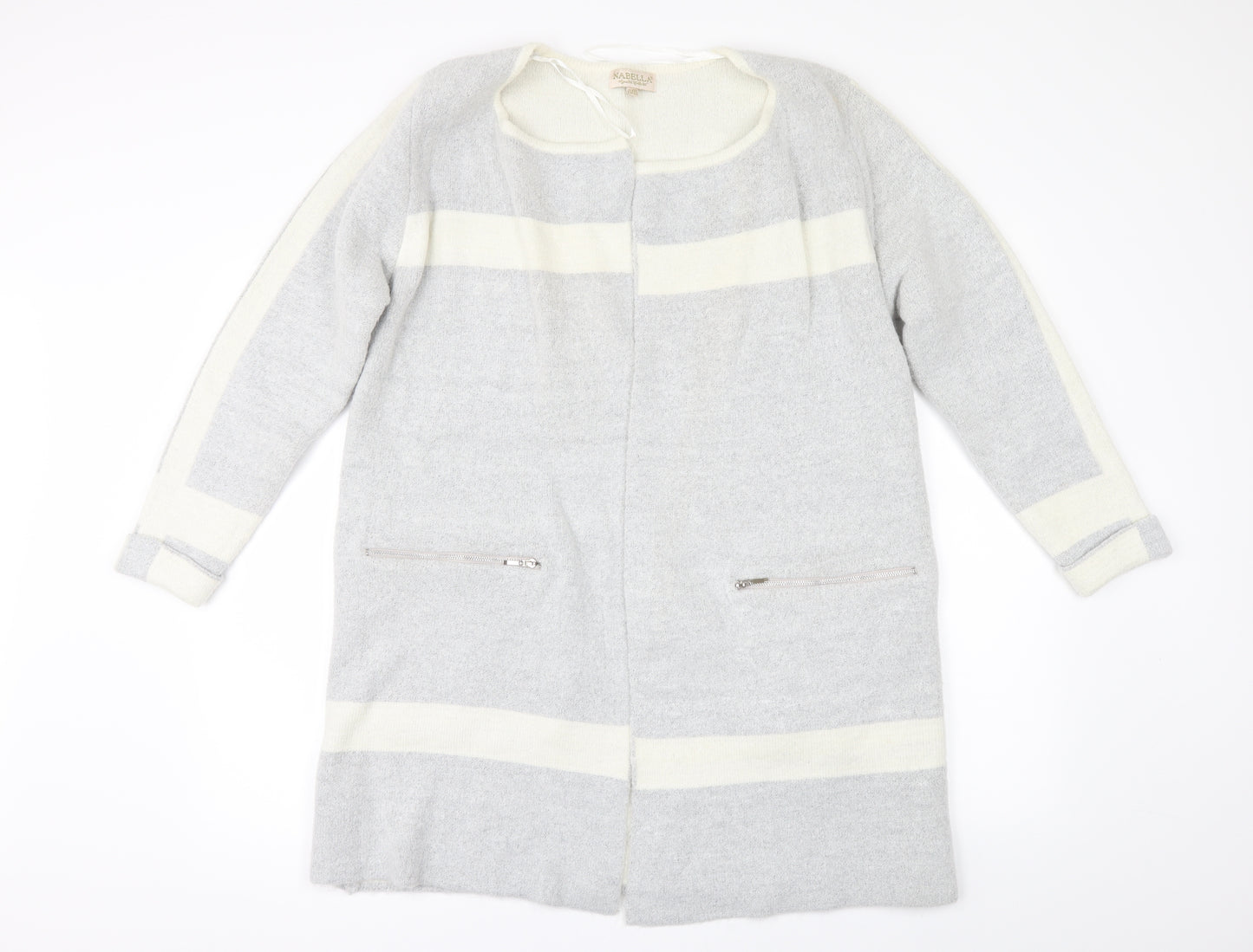Nabella Womens Beige   Cardigan Jumper Size XL