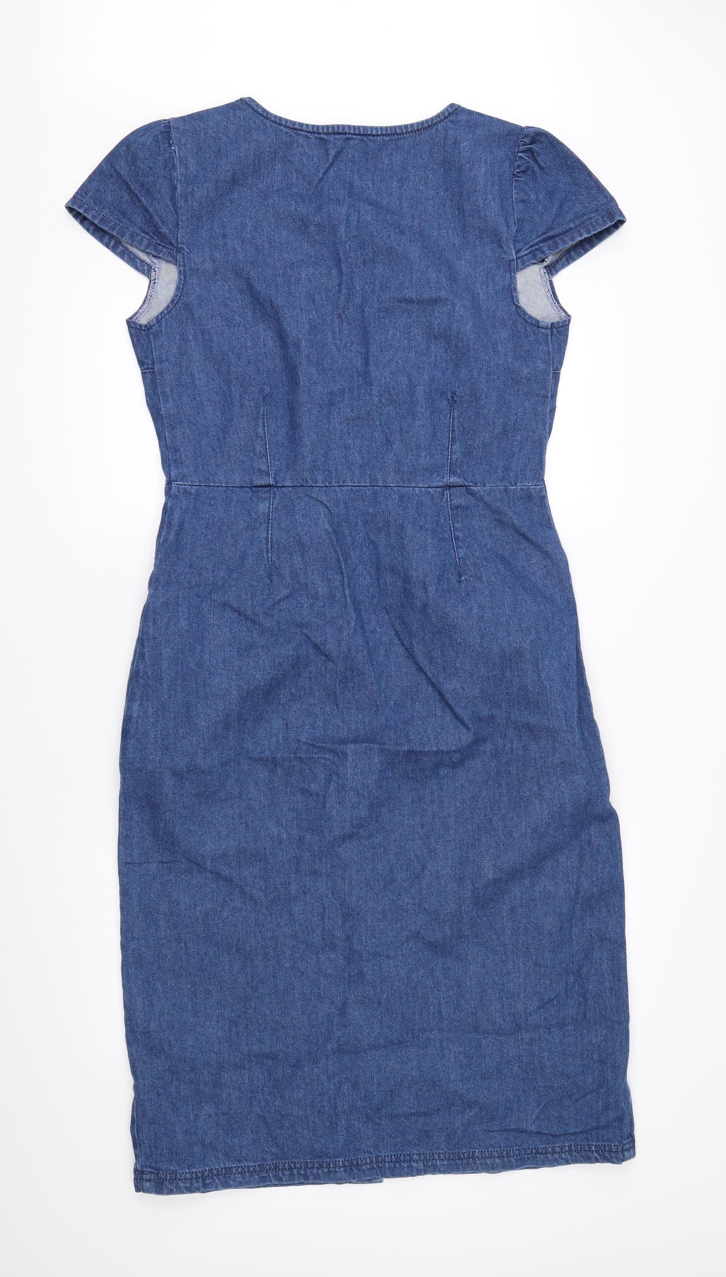 New Look Womens Blue  Denim Shirt Dress  Size 12