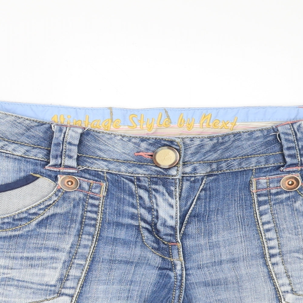 NEXT Womens   Denim Chino Shorts Size 12