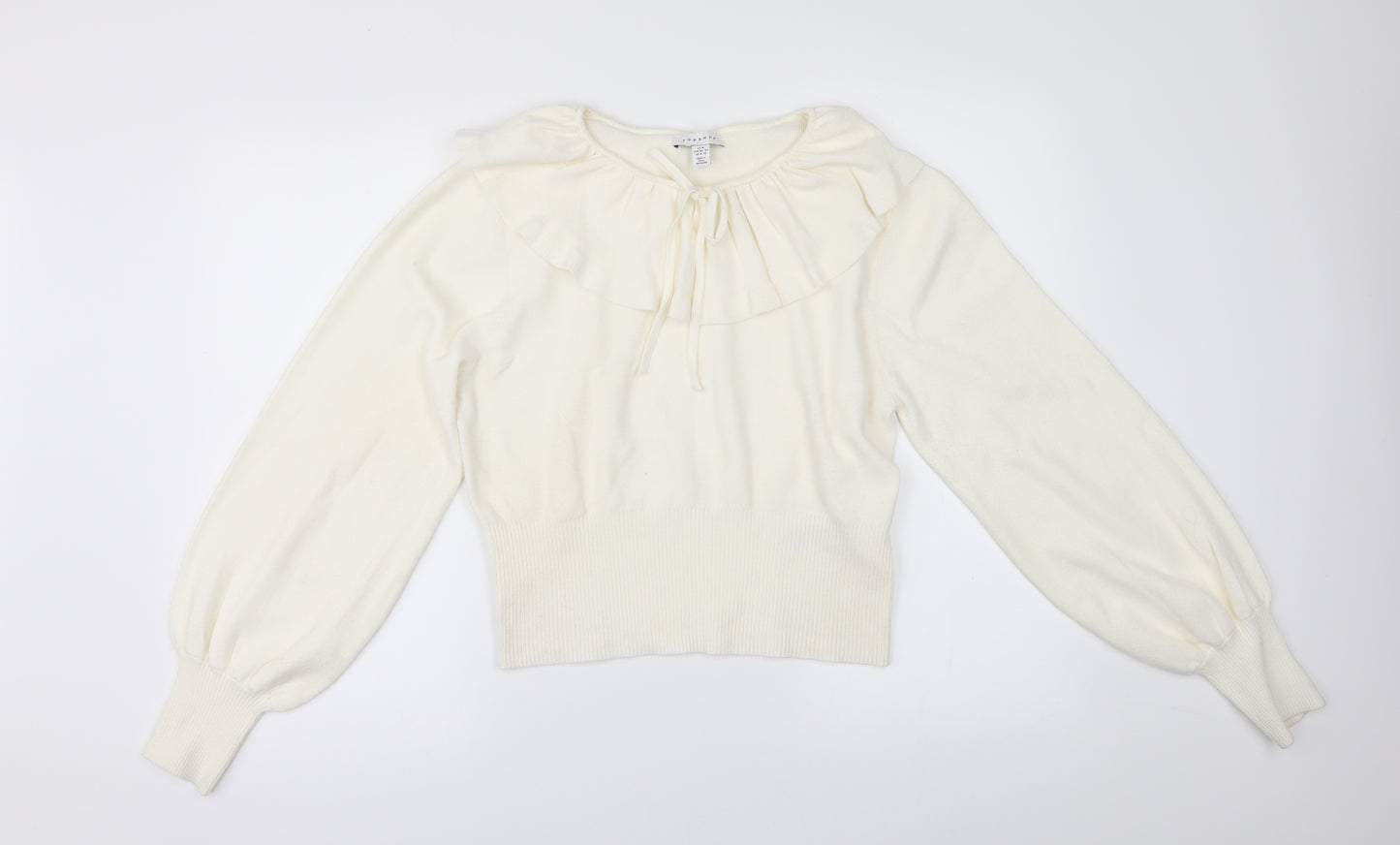 Topshop Womens Ivory   Pullover Jumper Size M