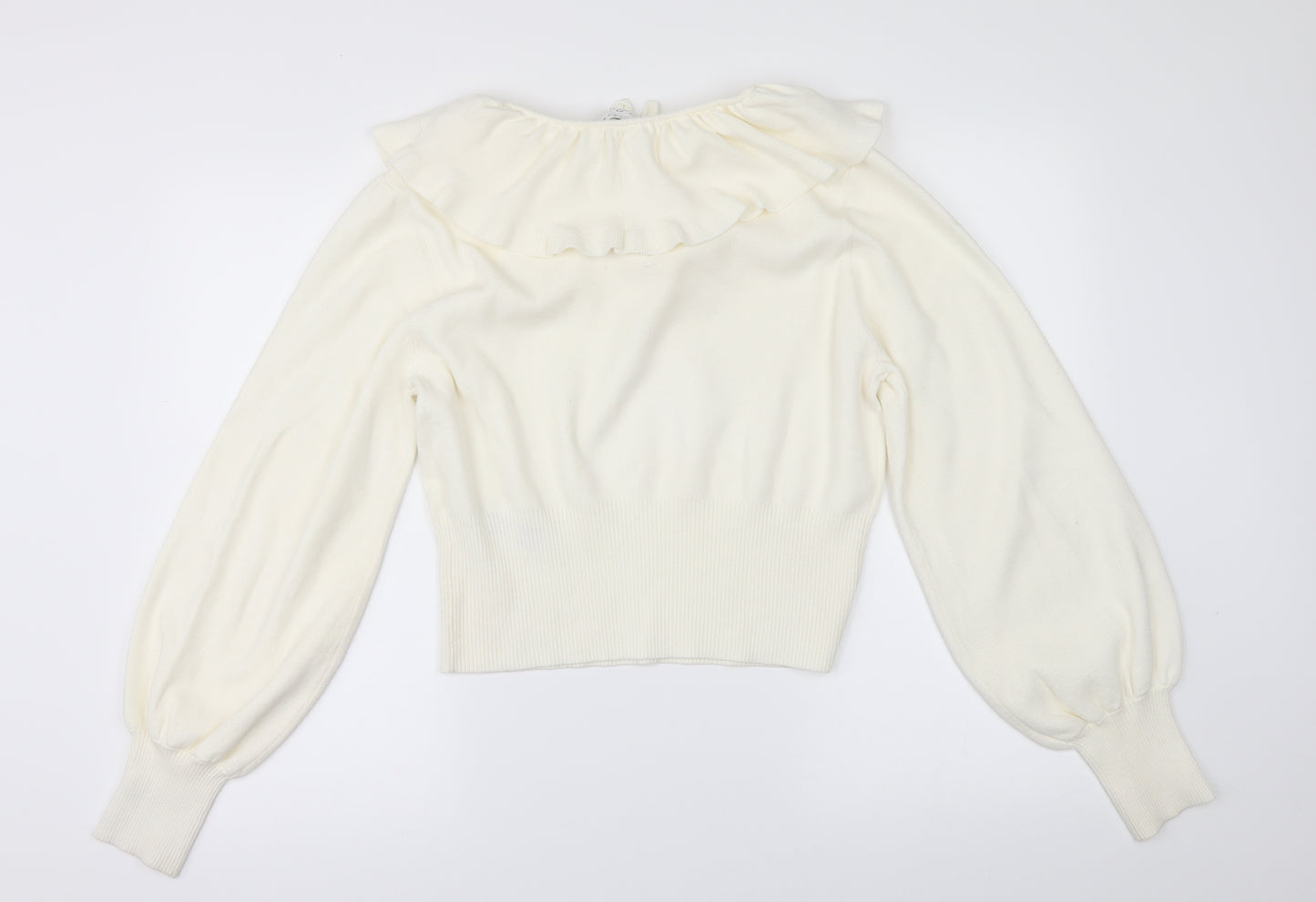 Topshop Womens Ivory   Pullover Jumper Size M