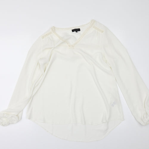 New Look Womens Ivory   Basic Blouse Size 10