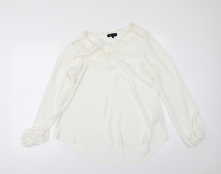 New Look Womens Ivory   Basic Blouse Size 10