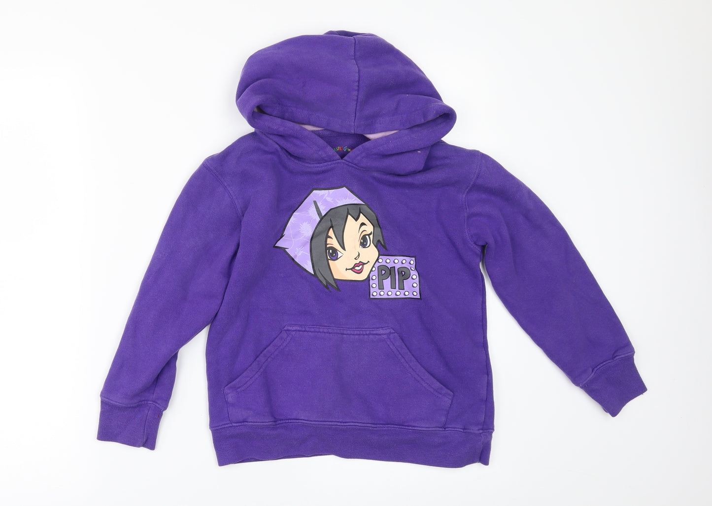 Skyline Gang Girls Purple   Pullover Hoodie Size 6-7 Years