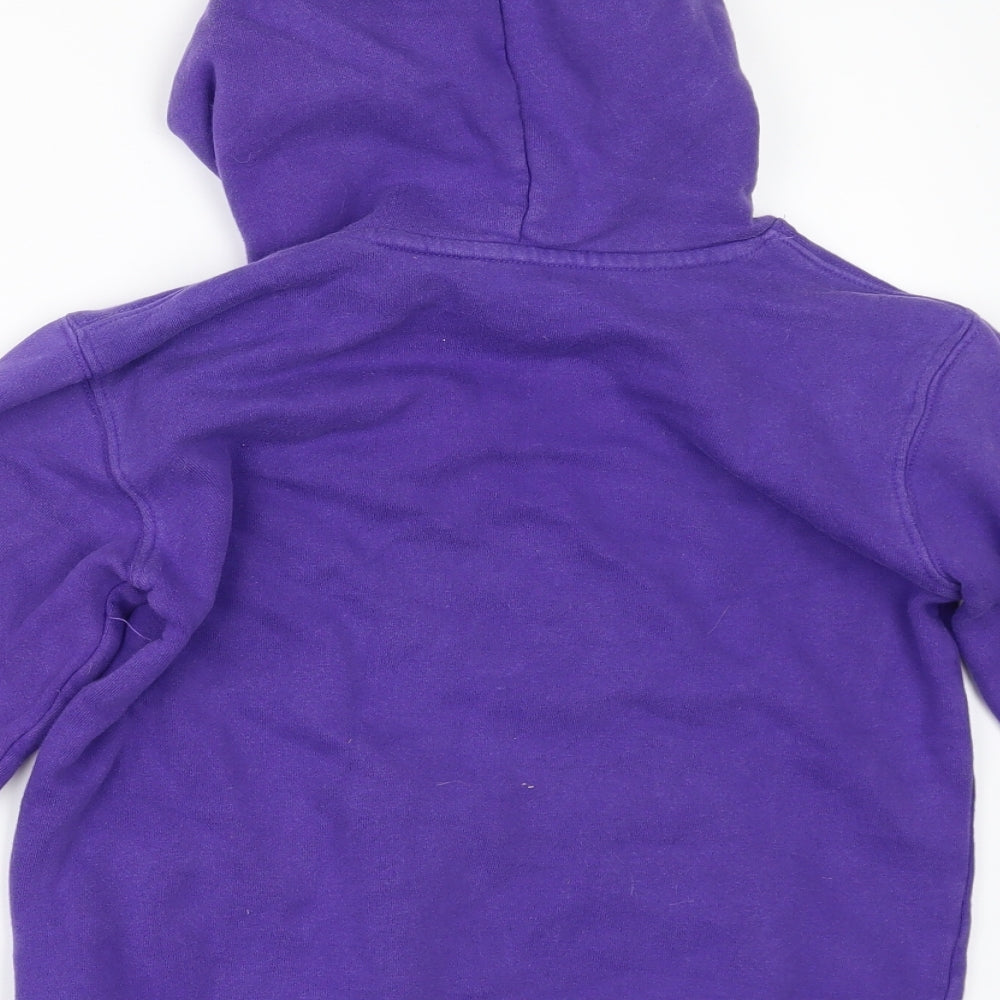 Skyline Gang Girls Purple   Pullover Hoodie Size 6-7 Years
