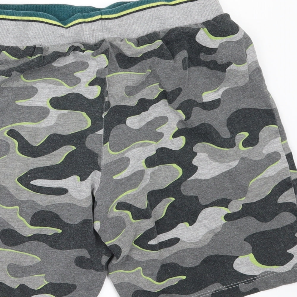 NEXT Boys Grey Camouflage  Sweat Shorts Size 9 Years