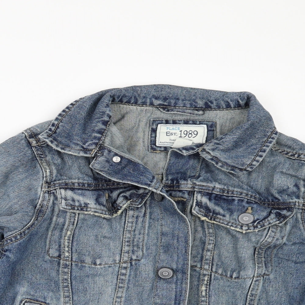 Place Womens Blue  Denim Jacket  Size 2