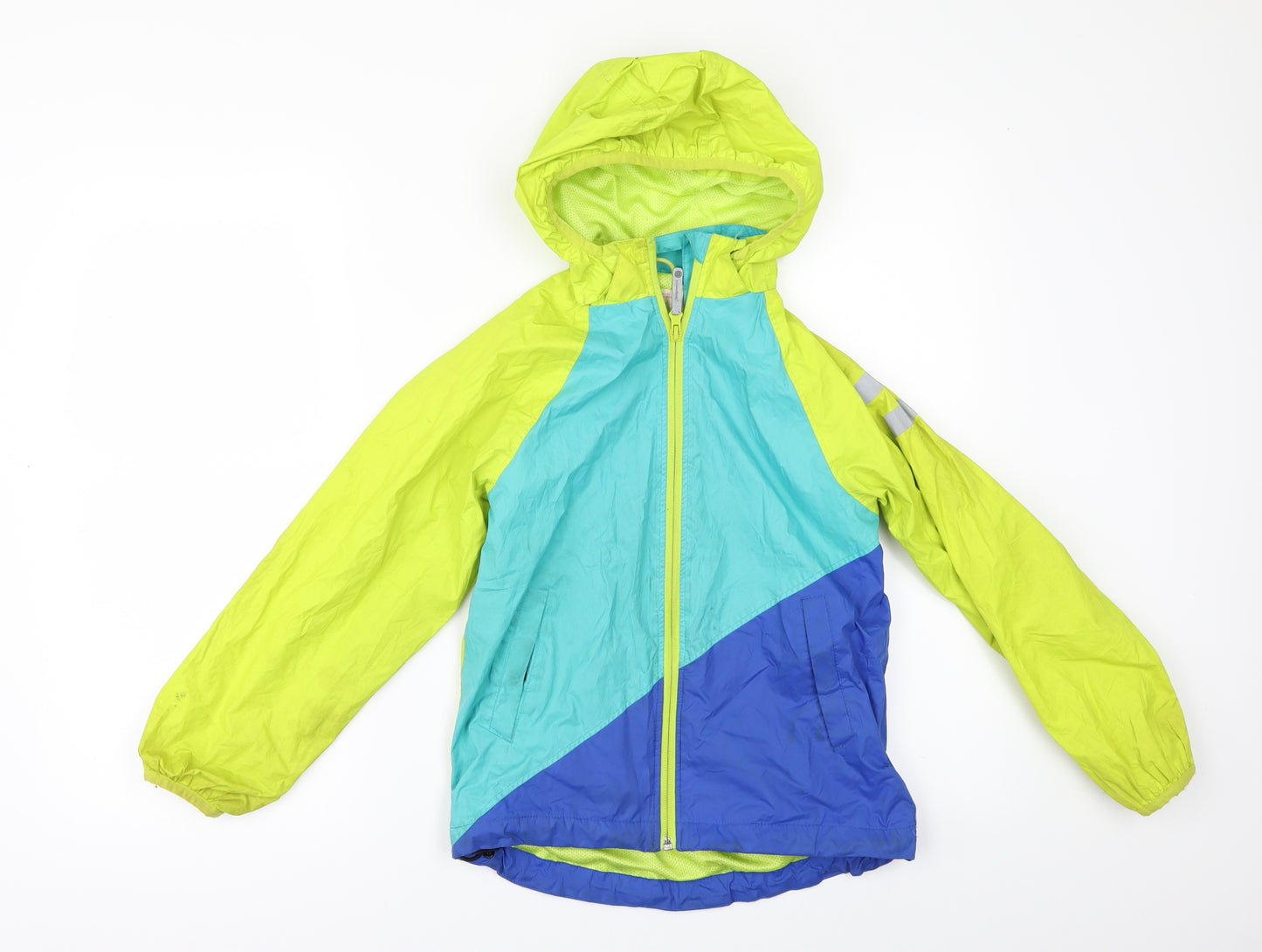 H&M Boys Yellow   Rain Coat Jacket Size 8 Years