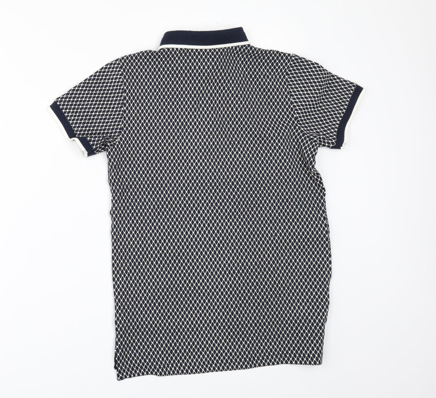 NEXT Boys Blue Geometric  Basic Polo Size 9 Years