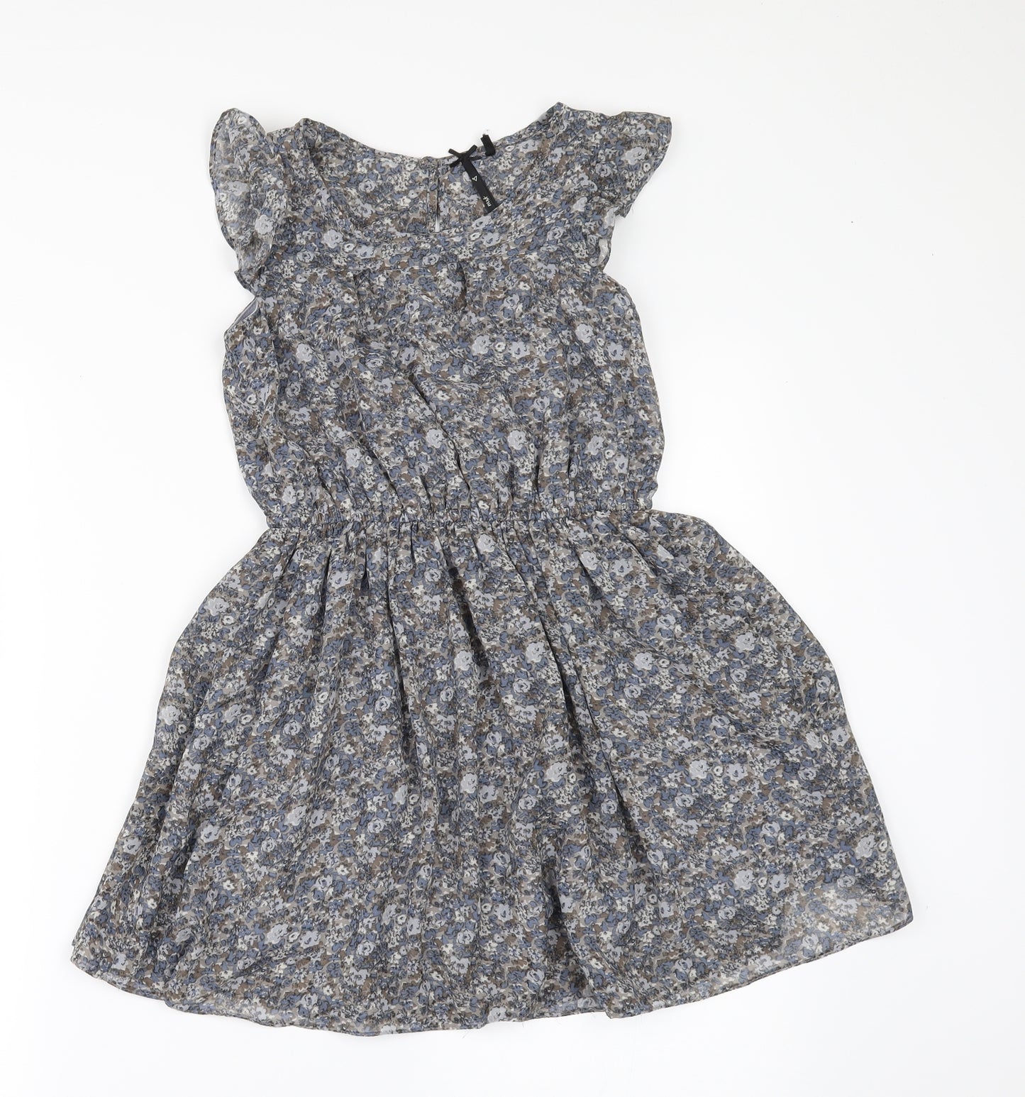 NEXT Girls Blue Fair Isle  Fit & Flare  Size 8 Years
