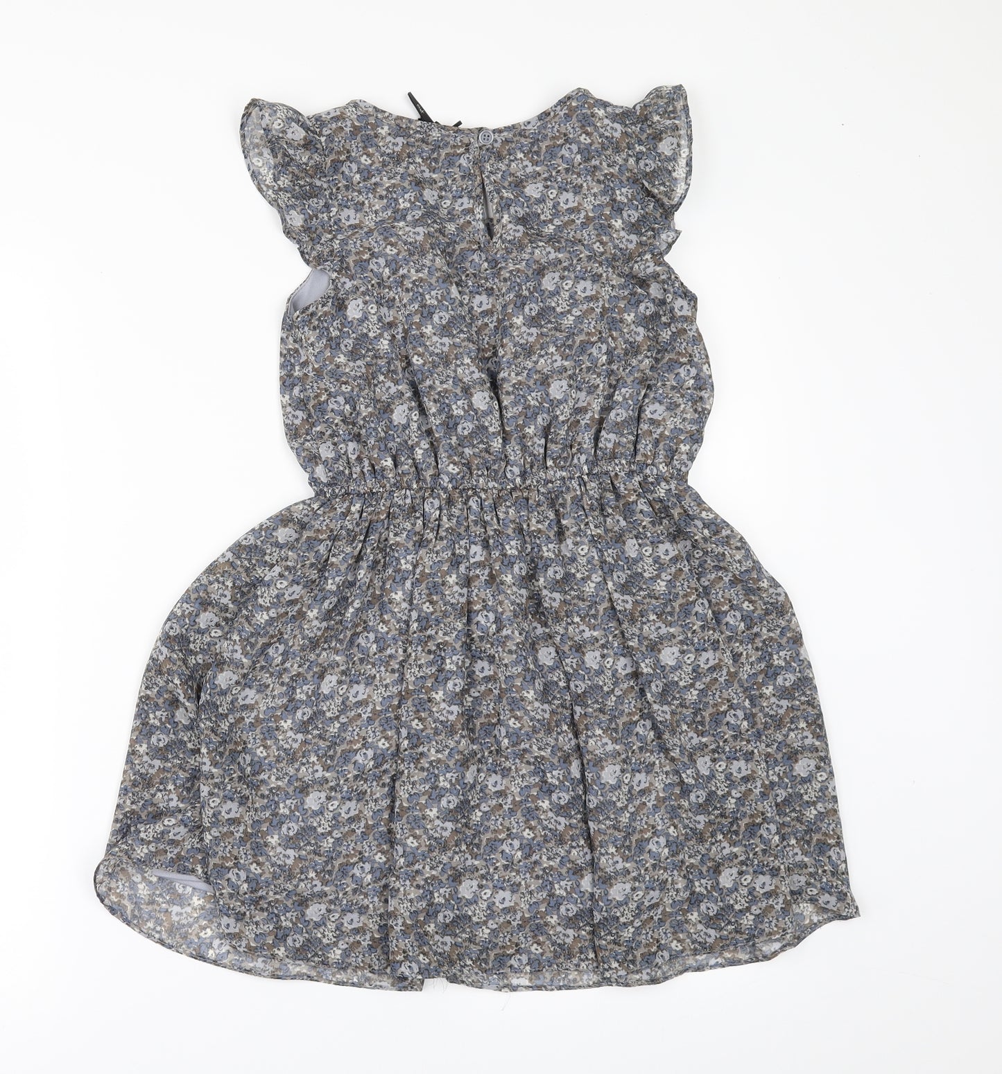 NEXT Girls Blue Fair Isle  Fit & Flare  Size 8 Years
