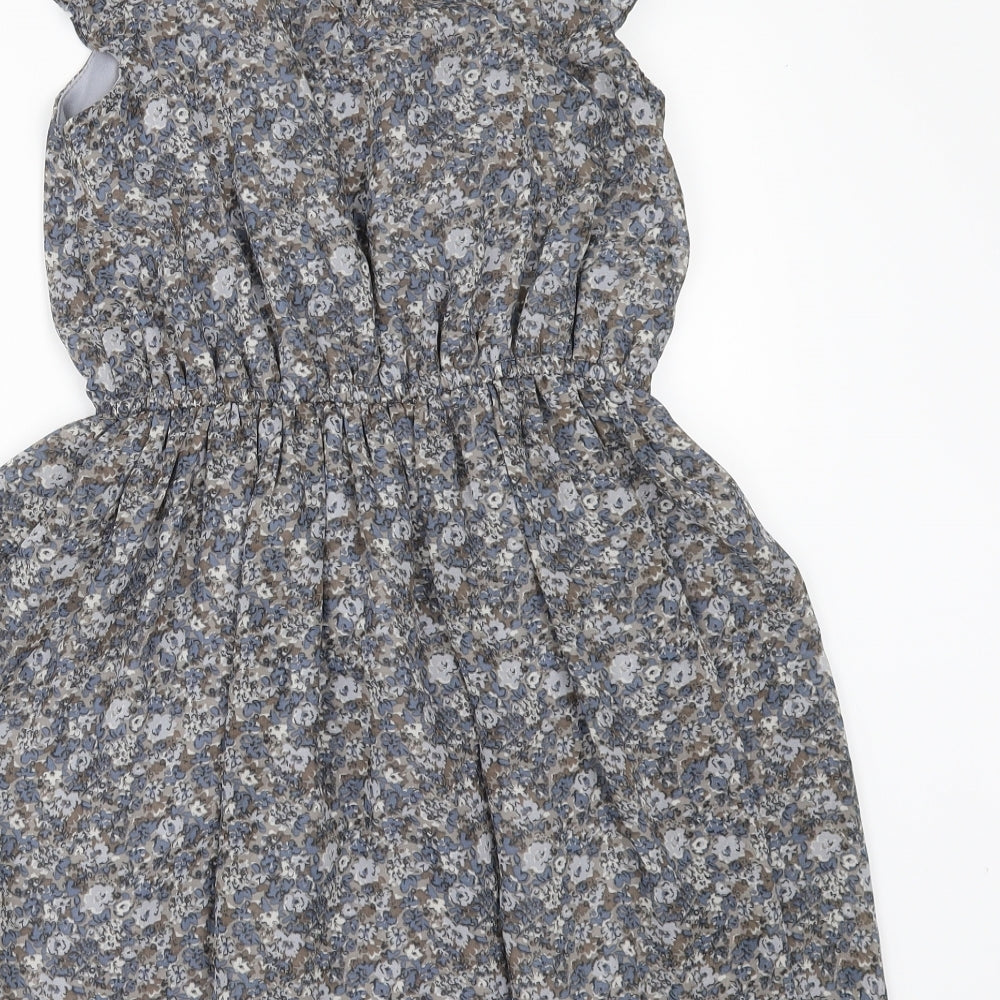 NEXT Girls Blue Fair Isle  Fit & Flare  Size 8 Years