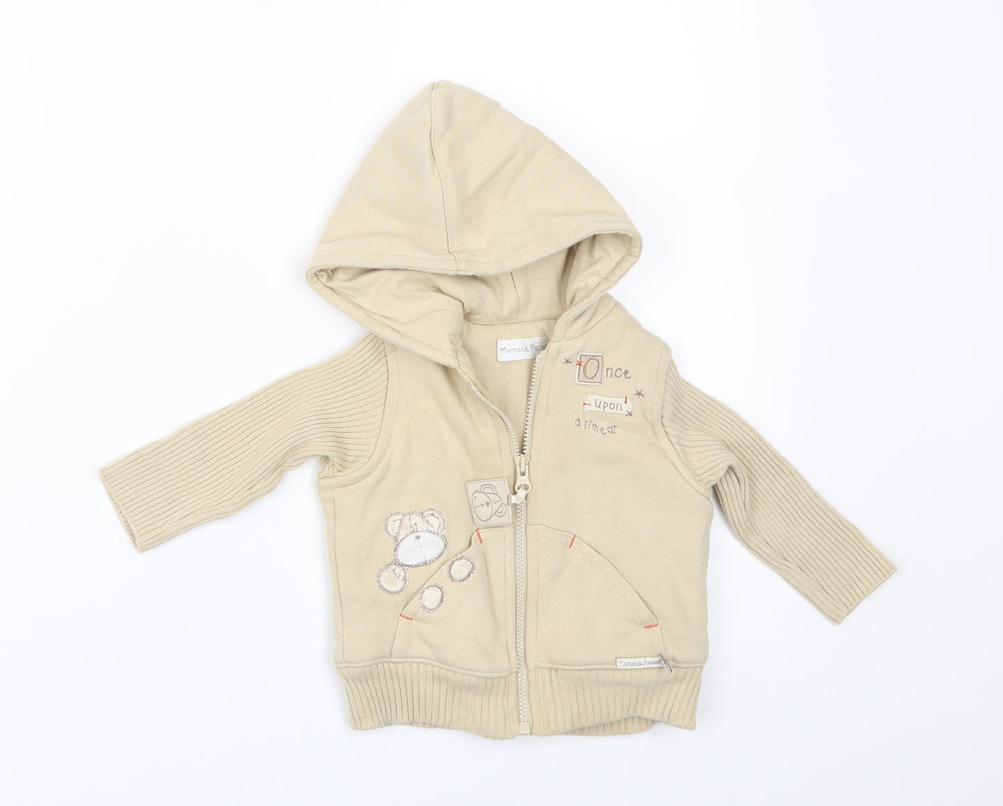 mamas & papas Baby Beige   Jacket  Size 6-9 Months