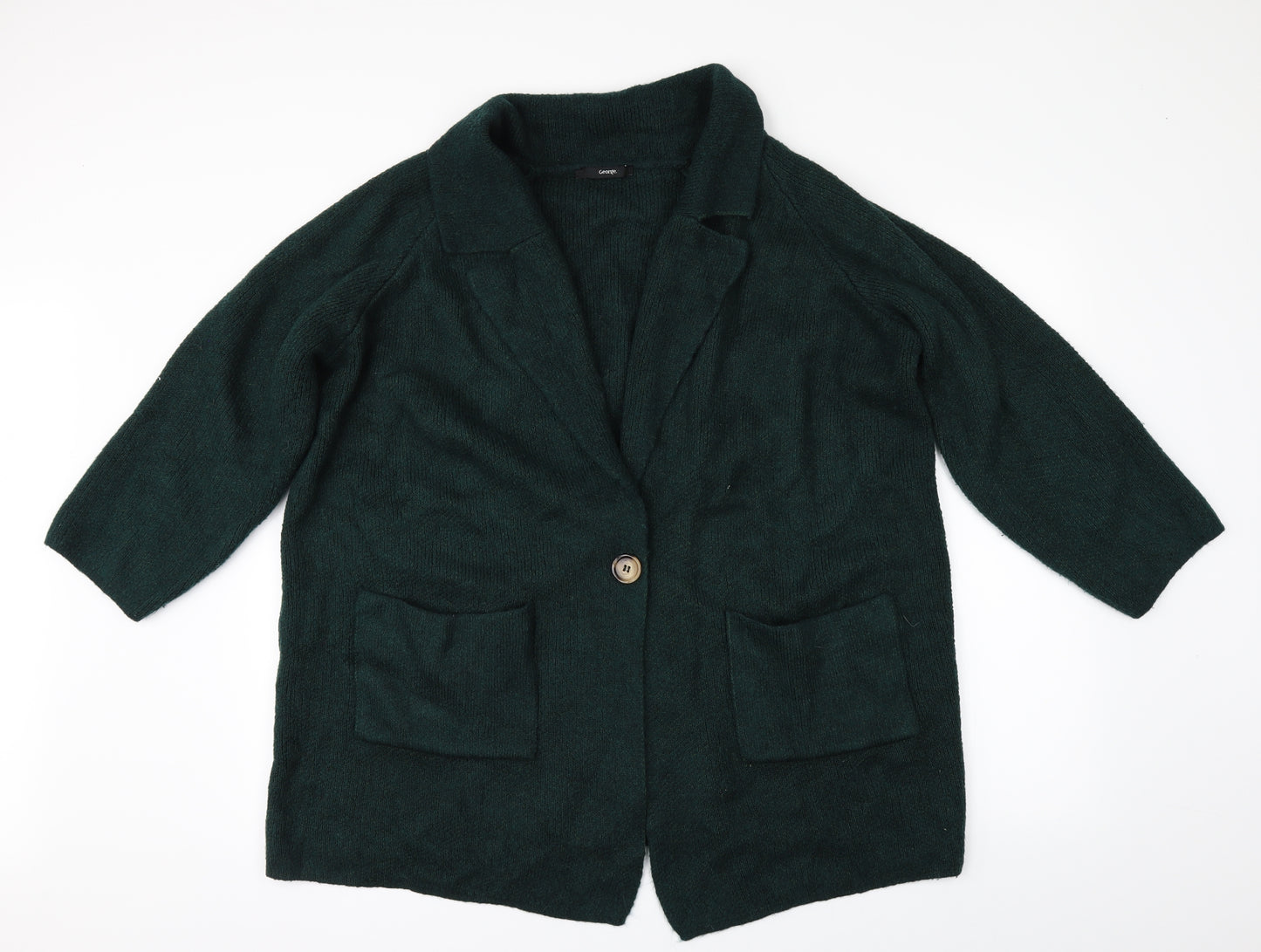 George Womens Green   Cardigan Jumper Size 18