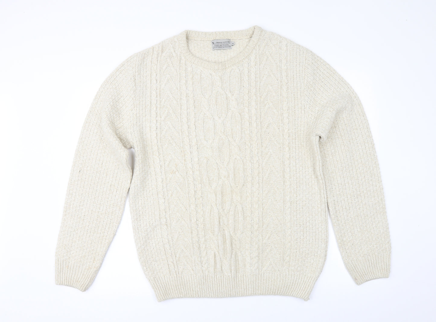 TU Mens Beige   Pullover Jumper Size M