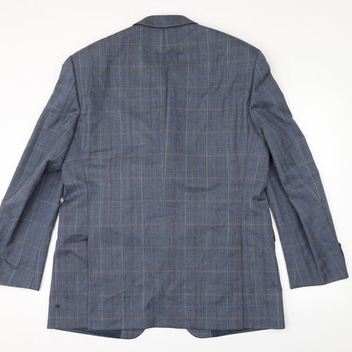 Atelier Torino Mens Black Check  Jacket Suit Jacket Size 44