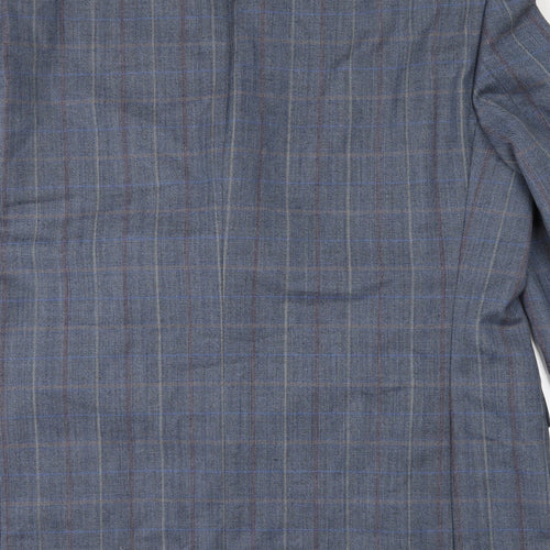 Atelier Torino Mens Black Check  Jacket Suit Jacket Size 44