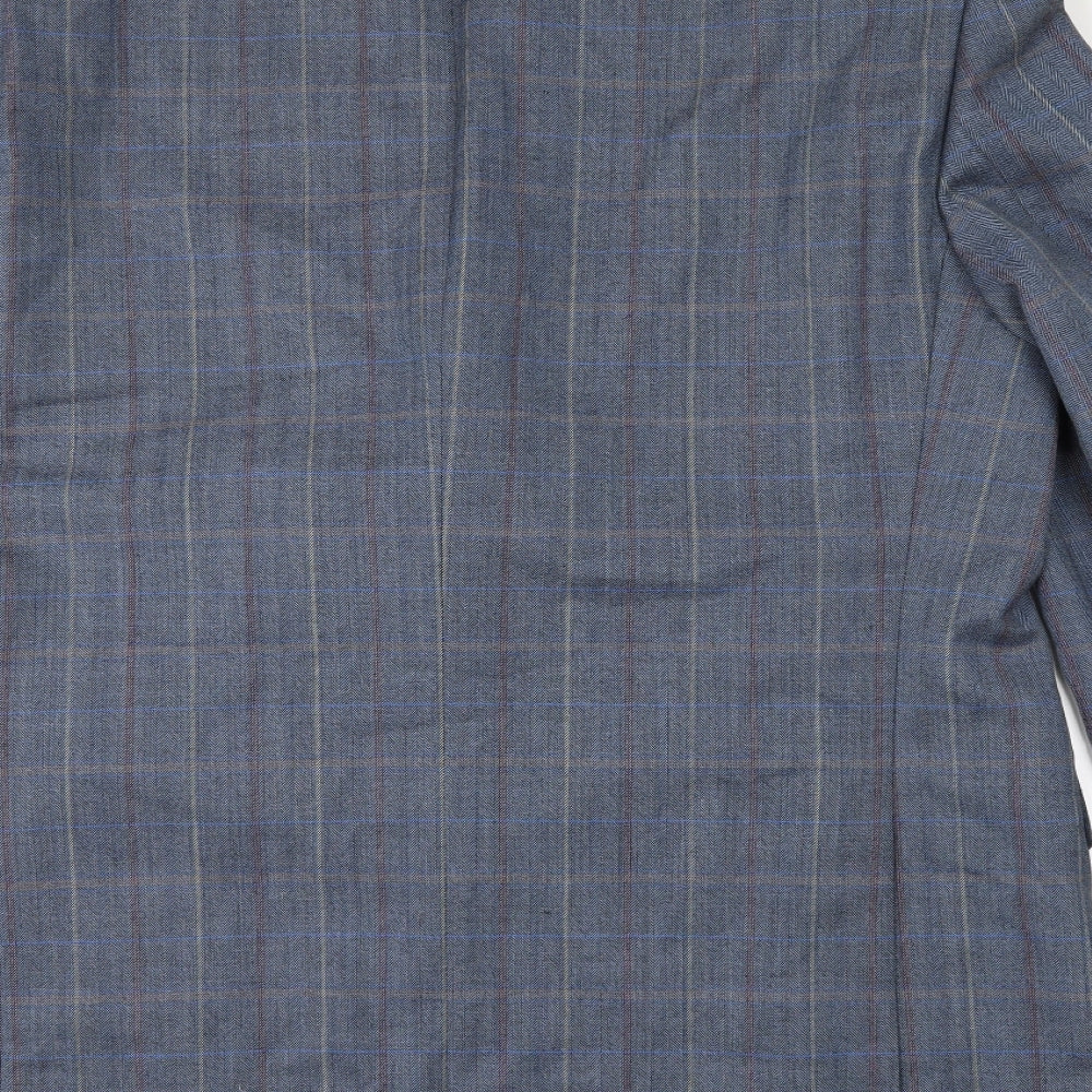 Atelier Torino Mens Black Check  Jacket Suit Jacket Size 44