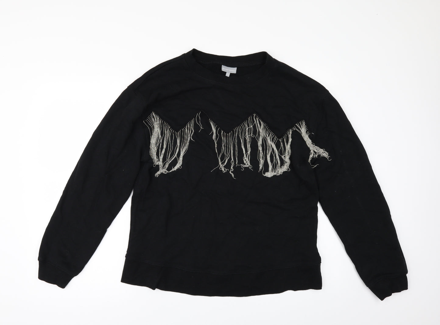 Oliver Bonas Womens Black   Pullover Sweatshirt Size 14